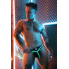 Breedwell Jockstrap Transistor Noir-Vert neon